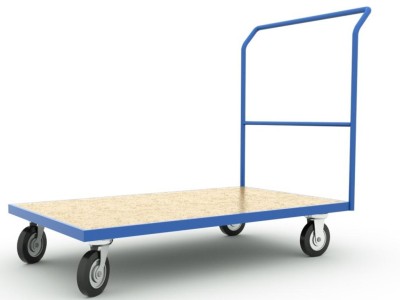 Cărucioare tip platformă cu mâner