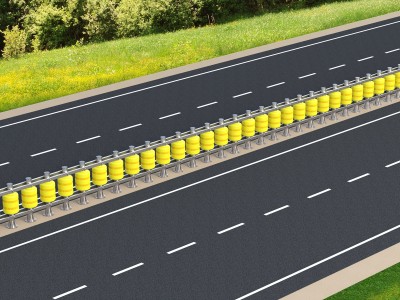 Parapeți cu role pentru absorbirea șocurilor